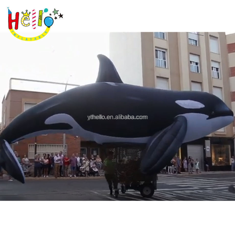 inflatable whale model inflatable sea animal cartoon model blow up killer whale