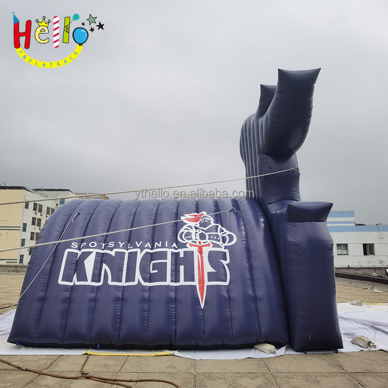 Custom Inflatable Football Mascot Knight Tunnel Inflatable Movement Entrance Passage Inflatable Tunnel