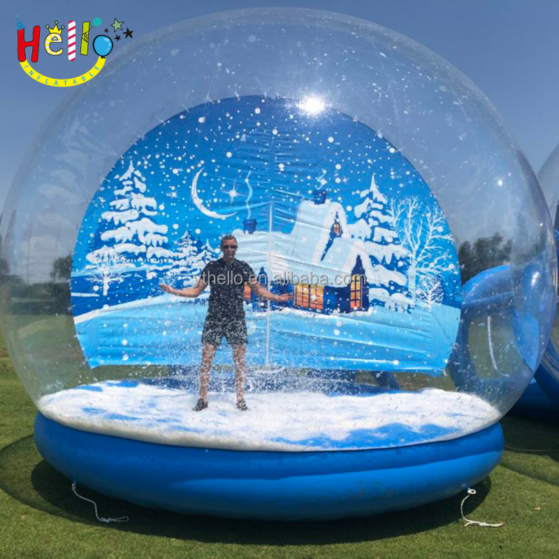 Transparent Christmas Inflatable Snow Globes Inflatable Snowball for Christmas Decoration