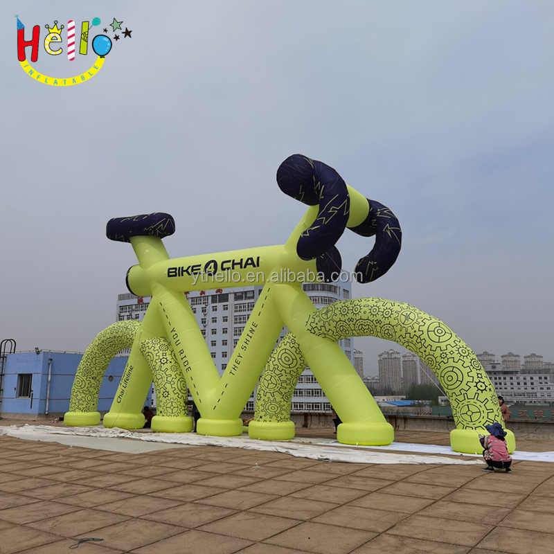 Very Vivid giant inflatable bike model giant inflatable bicycle for sale