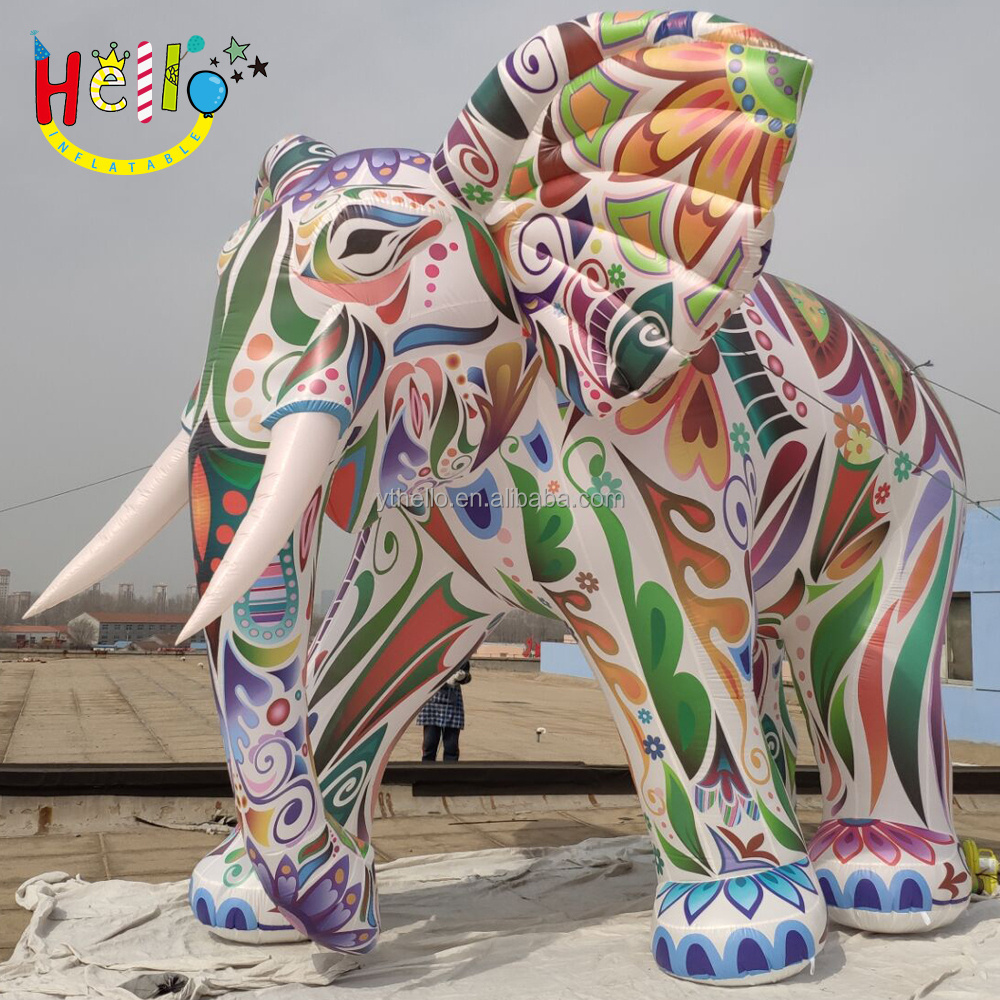 Outdoor advertising colourful club party decoration inflatable animal elephant