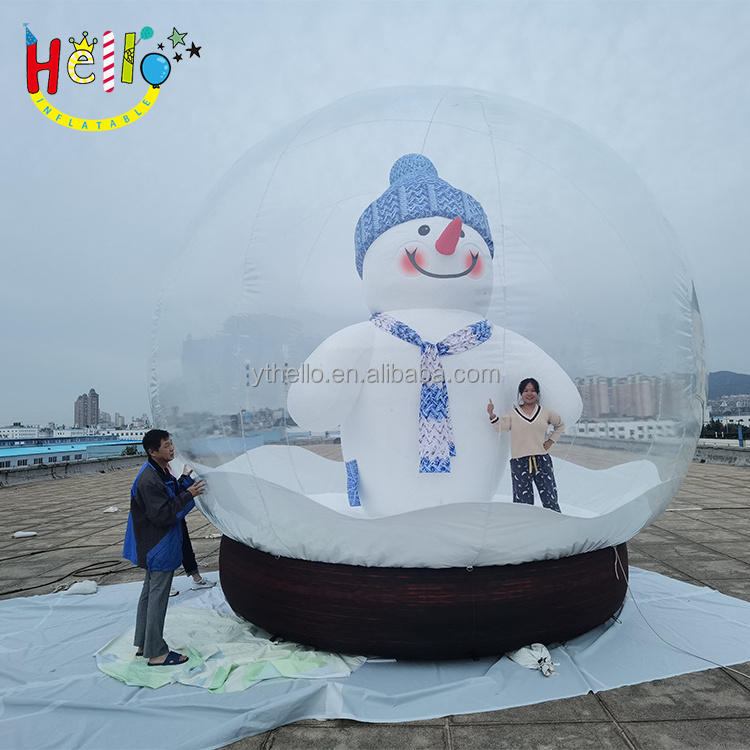 Giant Inflatable Snow Globe Inflatable grottos Human Size blow up Snow Globe rental big inflatable Christmas globe With Snowman