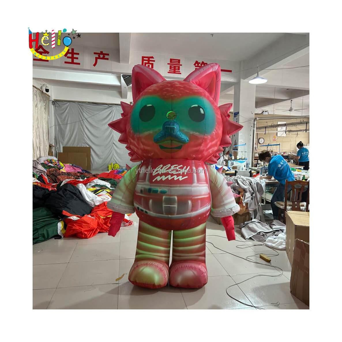 Hot Sale Inflatable Walking Costume Inflatable Fox Costume With Led Light