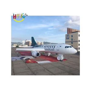 Customized Giant Advertising Transportation 10m Inflatable Airplane/Airbus/aircraft/aeroplane