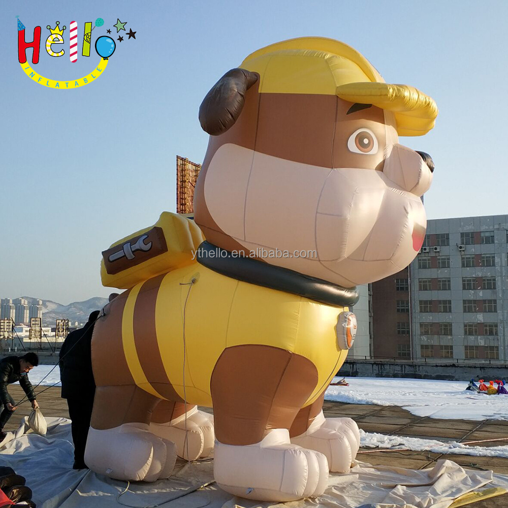 Hot sale inflatable rescue dog giant film cartoon model inflatable dog