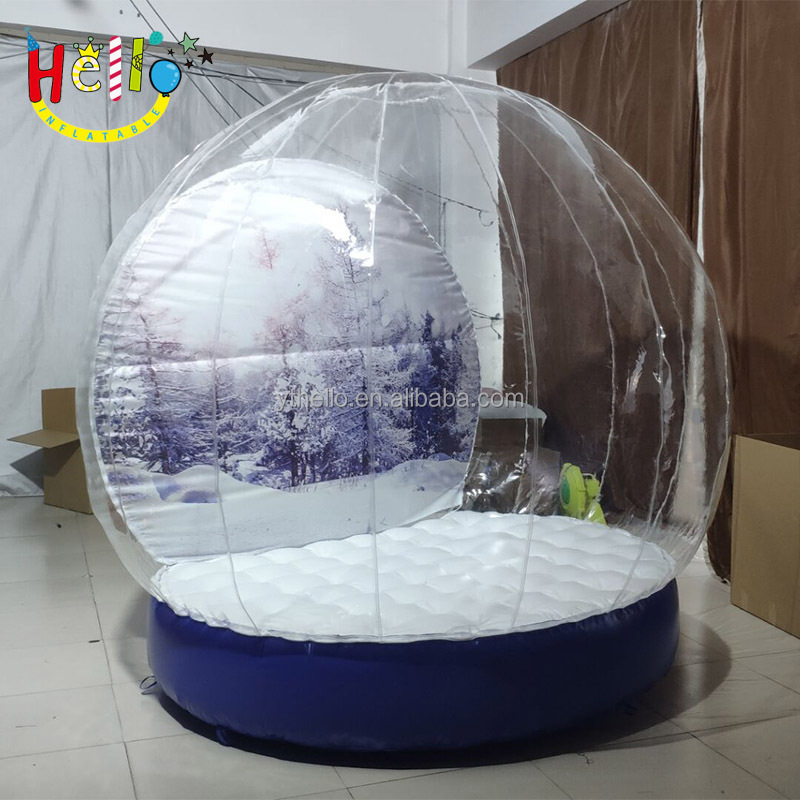 Inflatable Christmas Snowballs house custom giant inflatable snowball tents inflatable bubble tent for rental