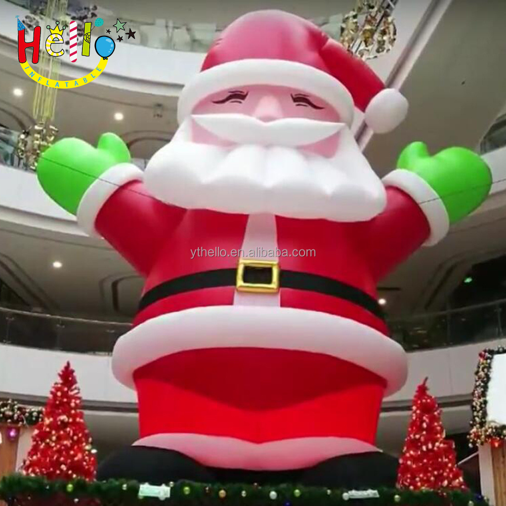 custom size inflatable santa claus Pere Noel Father Christmas model balloon for party decorations