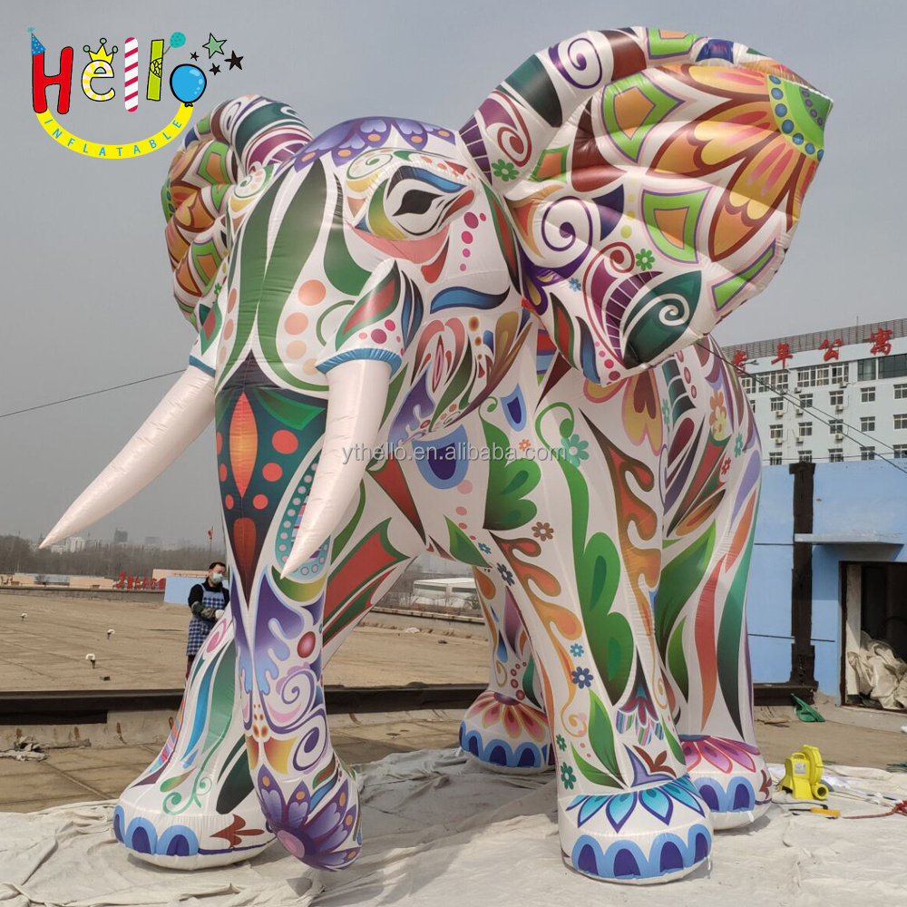 Outdoor advertising colourful club party decoration inflatable animal elephant