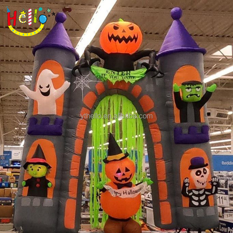 advertising Halloween inflatable decoration Inflatable halloween arch blow up gate  for sale