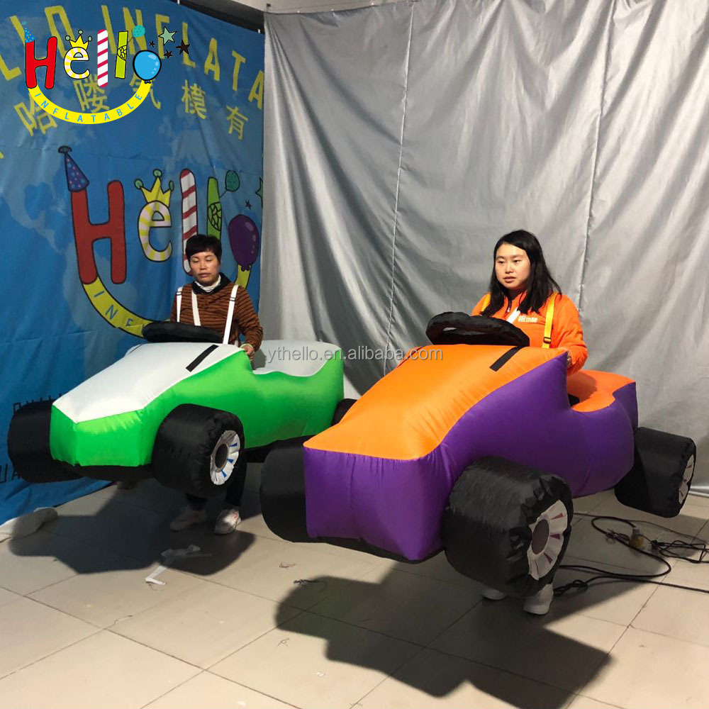 funny design Customized inflatable mascot walking car costume