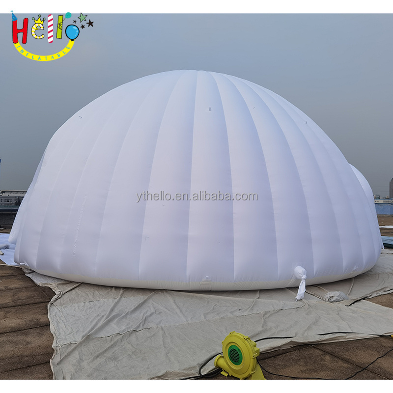 Big LED light inflatable dome tent inflatable igloo for sport stadium or events