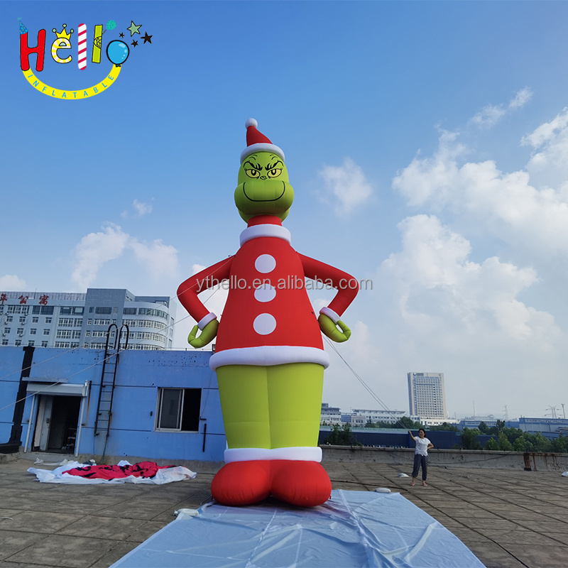 Funny Huge Christmas inflatable decorations inflatable grinch inflatable advertising