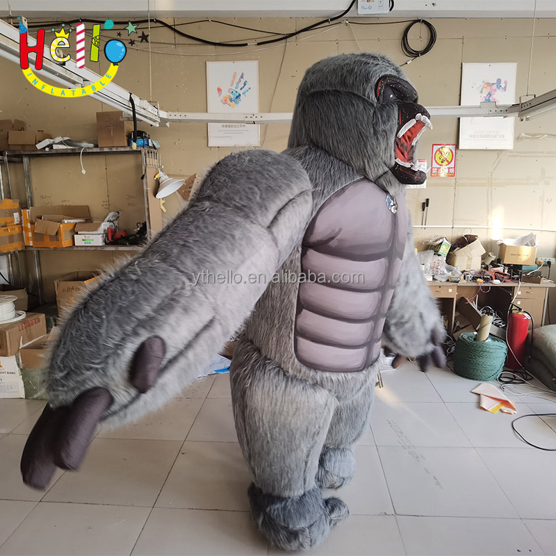 Customized walking inflatable baboon costume inflatable monkey costume inflatable gorilla costume