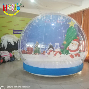 Funny Kids Adult Play Inflatable Snow Glob For Christmas Decoration