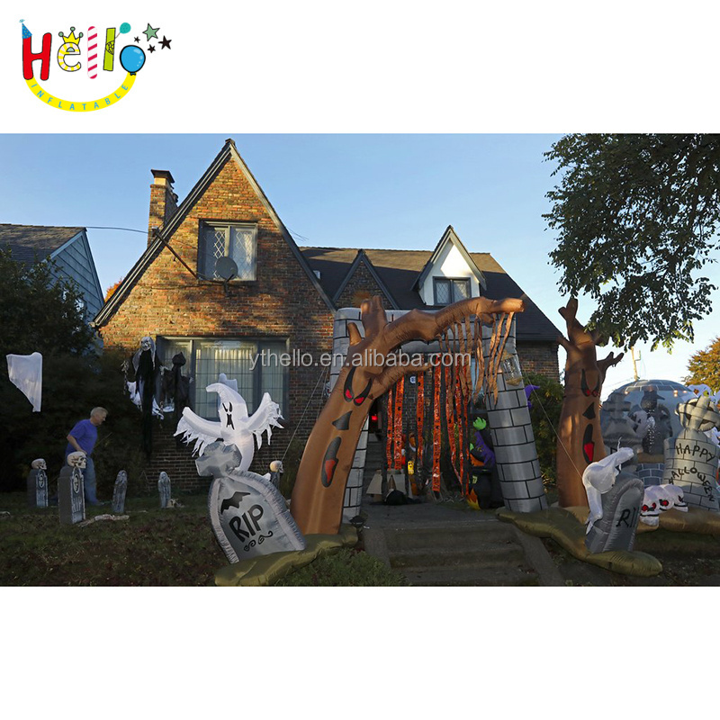 advertising Halloween inflatable decoration Inflatable halloween arch blow up gate  for sale