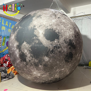 Giant LED Lighting Moon Balloon Inflatable Globe Planet Solar System Balloon for Decorations