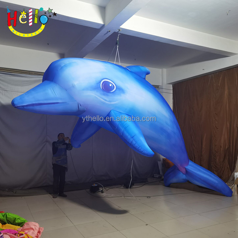 Attractive giant inflatable dolphin inflatable animal model dolphin balloon for advertising