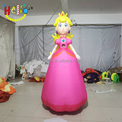 Advertising Inflatable Walking Cartoon Costume Inflatable Princess Peach Mascot