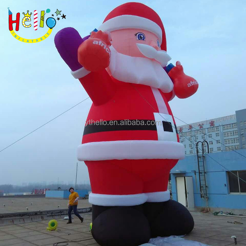 Giant inflatable christmas ornament 30ft santa claus inflat