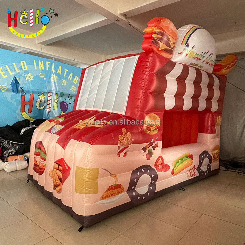 CUSTOM Inflatable Ice Cream Truck Tent / Inflatable Food Car Booth