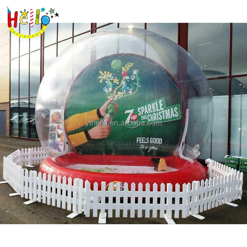 Transparent Christmas Inflatable Snow Globes Inflatable Snowball for Christmas Decoration