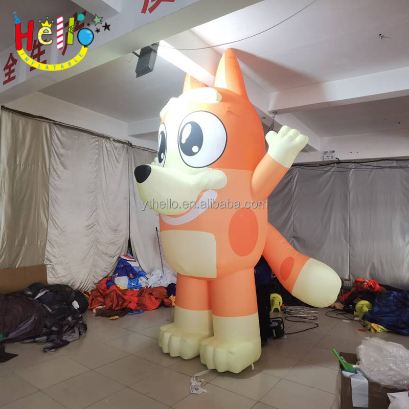 Custom Inflatable Cartoon Animal Model Big Eyes Orange Inflatable Cartoon Dog