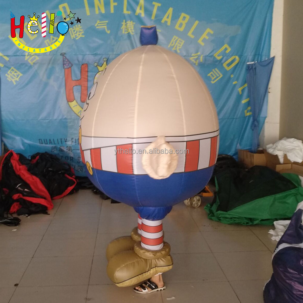 advertising walking mascot inflatable egg adult ball costume