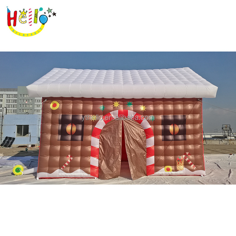 Christmas Inflatable Log Cabin,Inflatable Winter Wood House with customized design