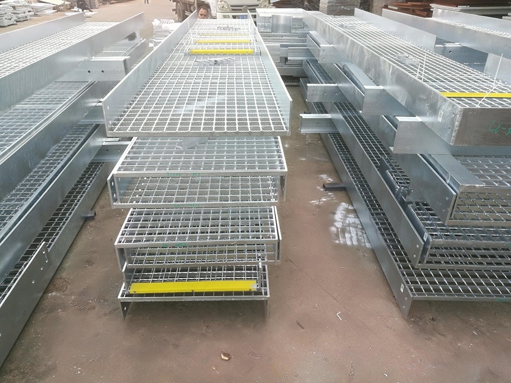 Heavy Duty Walkway Channel Steel Grate threading rod steel Grating