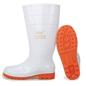 Wholesale White Waterproof PVC Water Shoes Work Boot Plastic Men Women Rain Boots