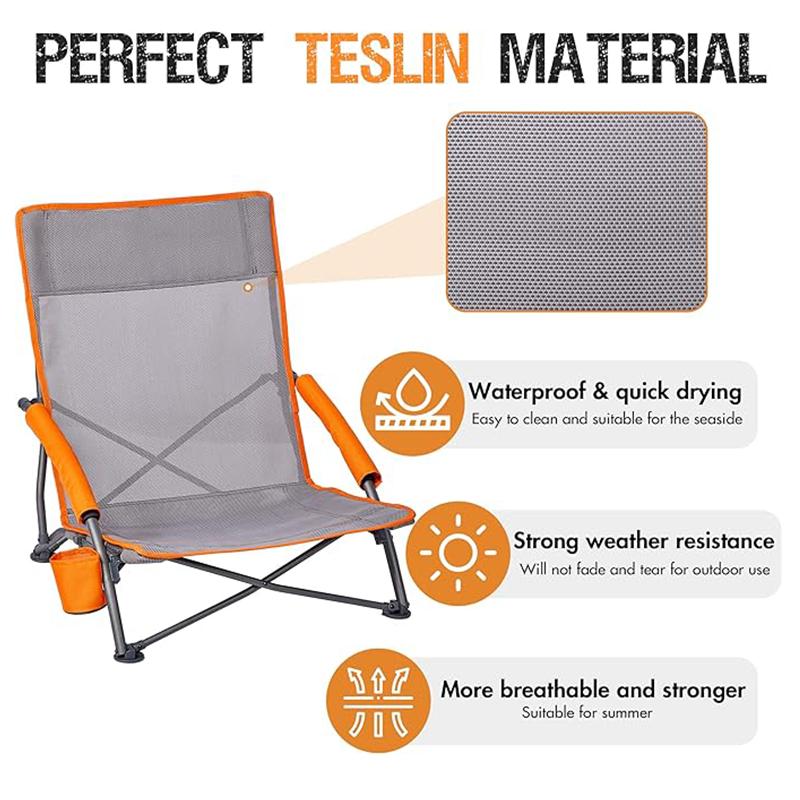 Manufacturer Heavy Duty New Style Beach Chair Aluminum Frame Beach Camping Chair Portable Beach Chair