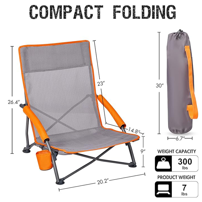 Manufacturer Heavy Duty New Style Beach Chair Aluminum Frame Beach Camping Chair Portable Beach Chair