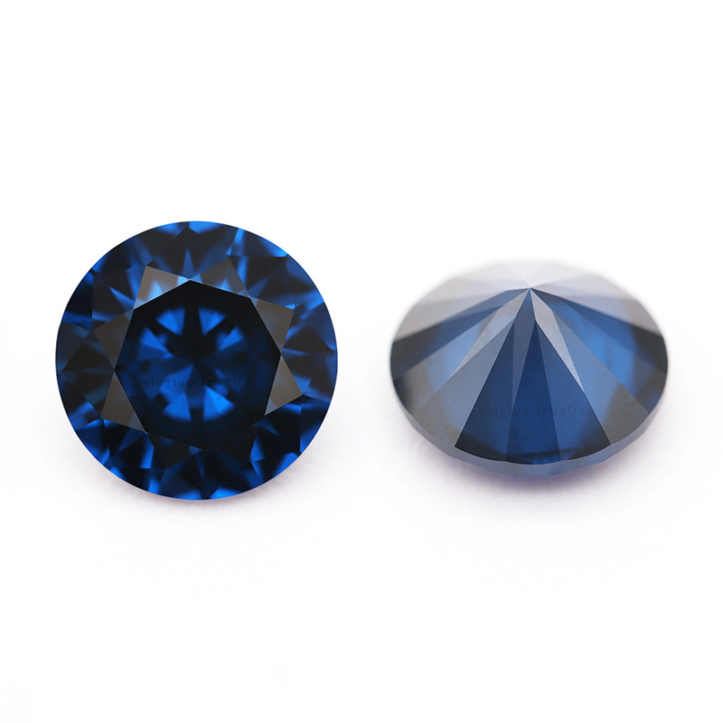 Round shape 113# color dark blue saphire spinel 10mm Synthetic Blue spinel price