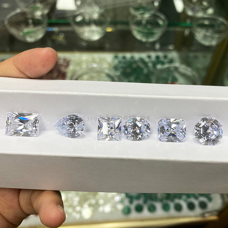 Yingtuo Jewelry Large Stocks White Cubic Zirconia CZ Diamond 8 Shapes Multi Color 5A Cubic Zirconia Gem Stones