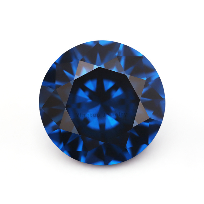 Round shape 113# color dark blue saphire spinel 10mm Synthetic Blue spinel price