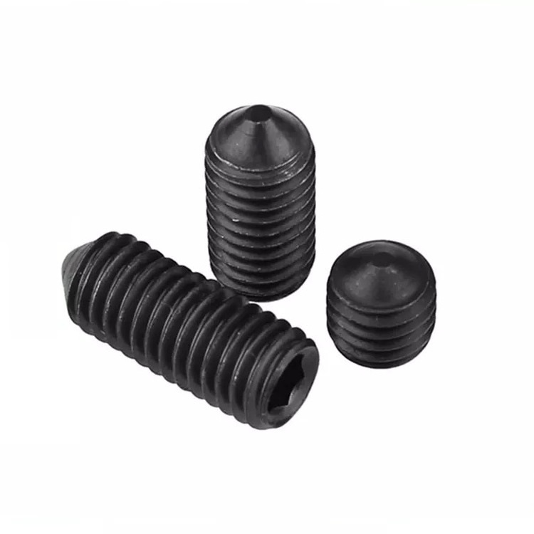 Grade4.8/8.8/10.9/12.9 DIN 913/DIN 914/DIN 915/DIN 916 Black Oxide Flat End Hexagon Socket Set Screw