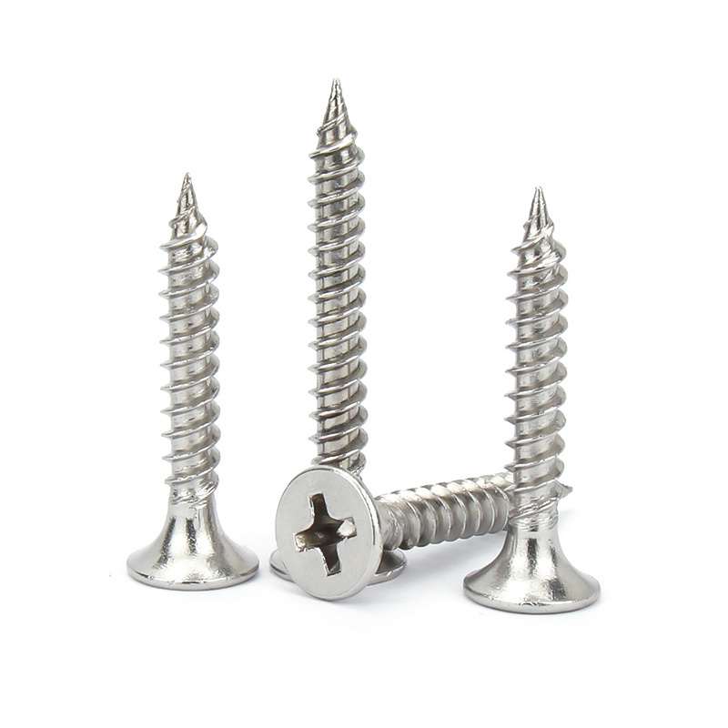 Black 304 stainless steel large flat head screw Umbrella head round head cross self tapping screw