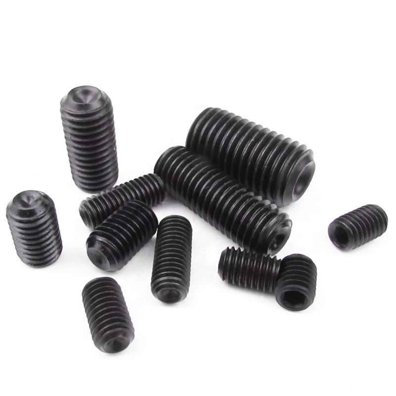 Grade4.8/8.8/10.9/12.9 DIN 913/DIN 914/DIN 915/DIN 916 Black Oxide Flat End Hexagon Socket Set Screw