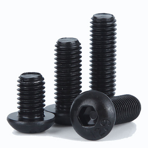 Fastener Factory Direct Supply Costom Black Oxide Black Zinc Plated ISO7380 Hex Socket Button Head Security Cap Screw Bolt