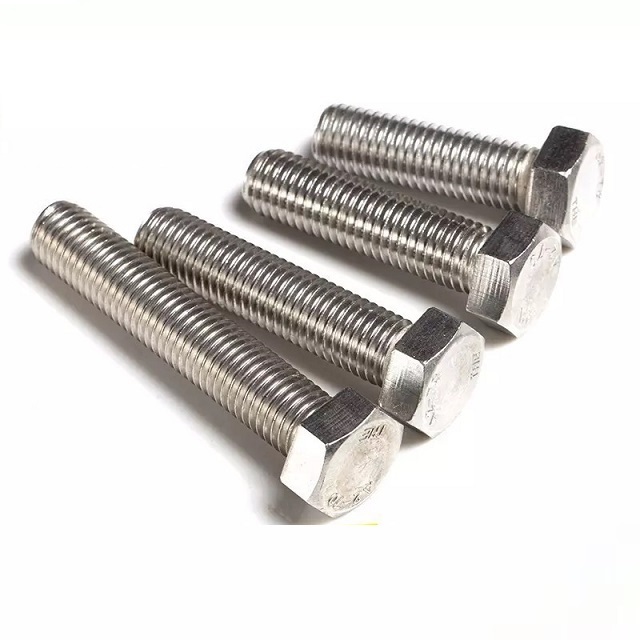 201 304 316L A2 70 A4 80 carbon stainless steel hex bolts and nuts with washers