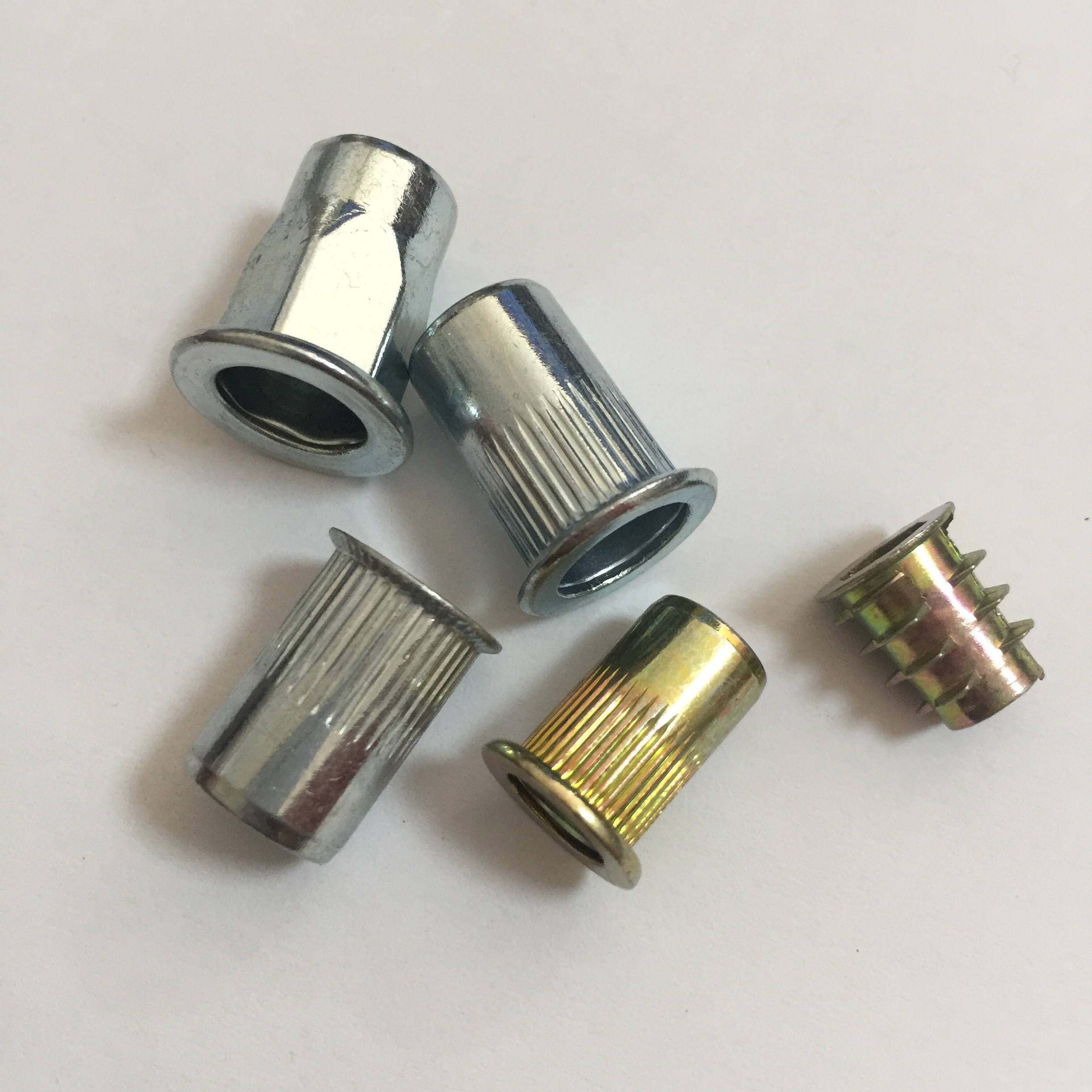 Flat round head internal and external half hex rivet nuts m6 hex rivet nut