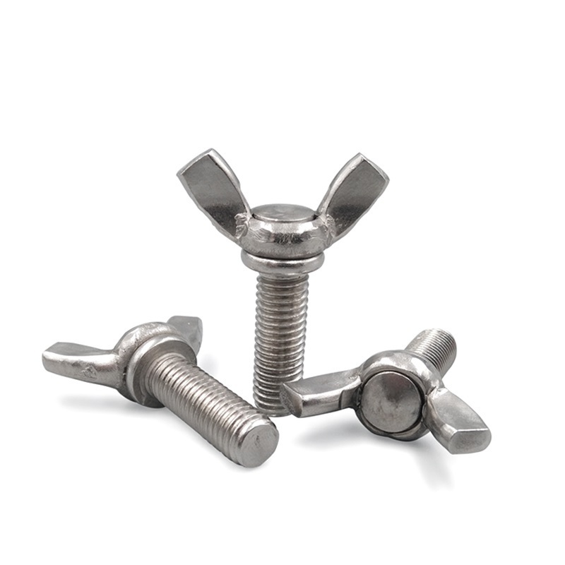 High quality stainless steel 304 / 316SS butterfly/wing bolts and nuts