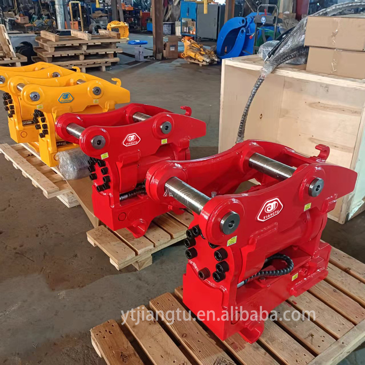 Excavator attachment power tilt quick coupler hitch for 1-30T excavator