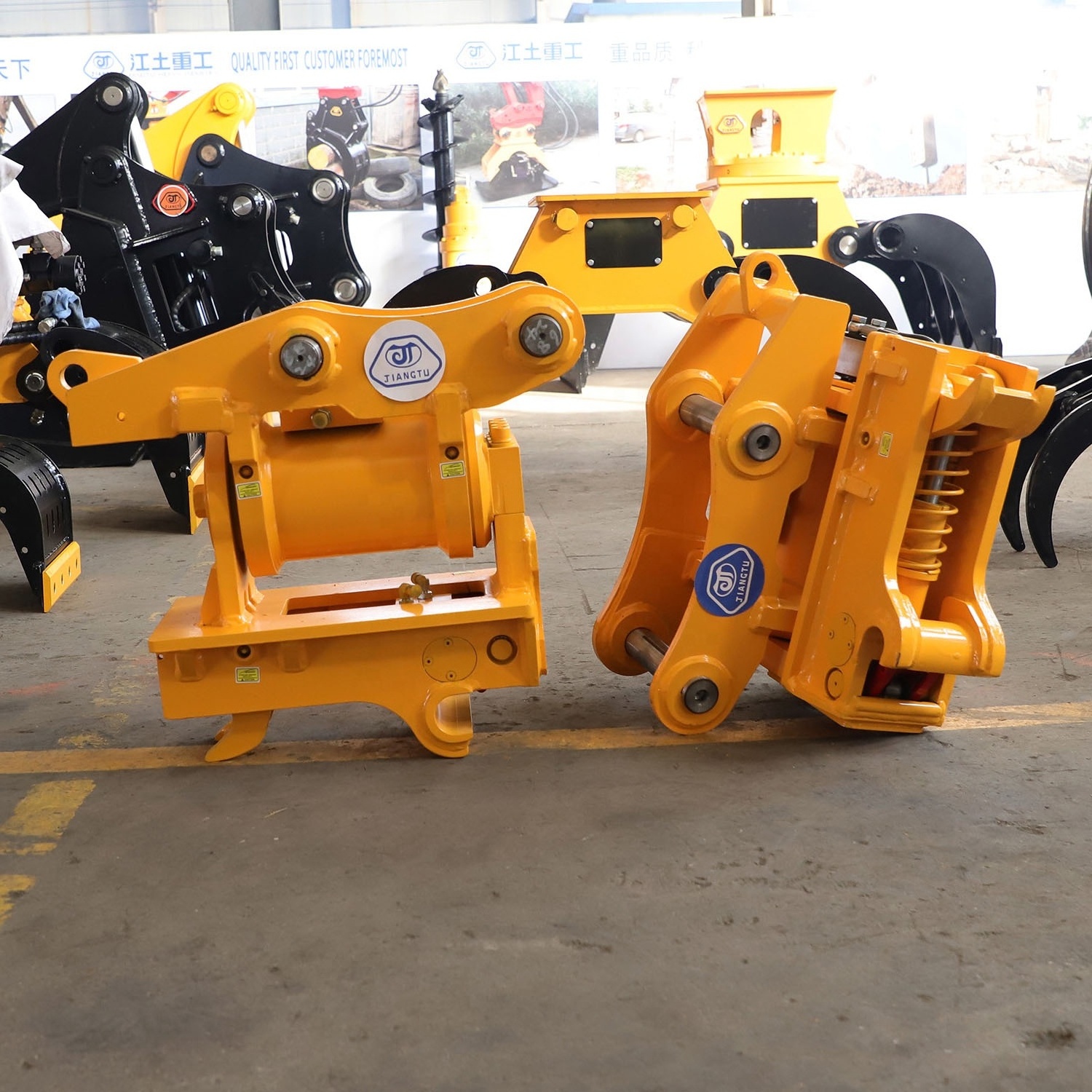 Excavator attachment power tilt quick coupler hitch for 1-30T excavator