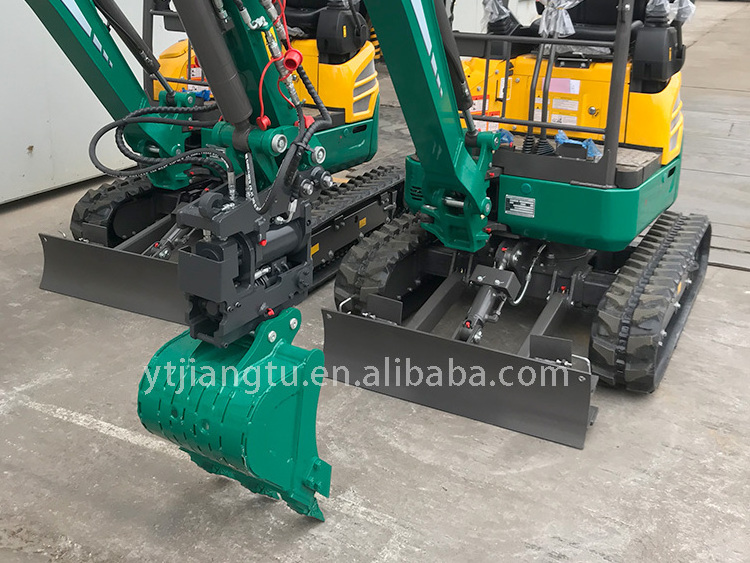 JT 180Degree Mini Excavator Attachments Hydraulic Quick Change Tilting Coupler Hitch