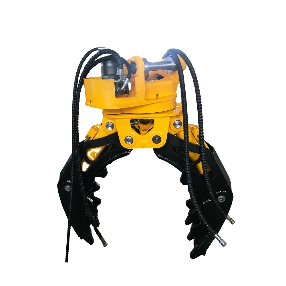 Excavator Hydraulic Rotating Grapple Wooden Grapple Log Grab Stone Grapple