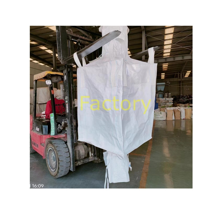 High Temperature Resistance liner 100 Micron Big Bag 1500 kg Packing 1 Ton 1m3 PP bag in FIBC Bitumen Bolsa big bag