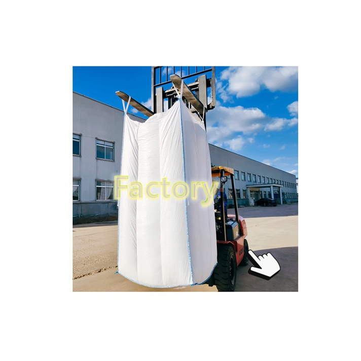 High Temperature Resistance liner 100 Micron Big Bag 1500 kg Packing 1 Ton 1m3 PP bag in FIBC Bitumen Bolsa big bag