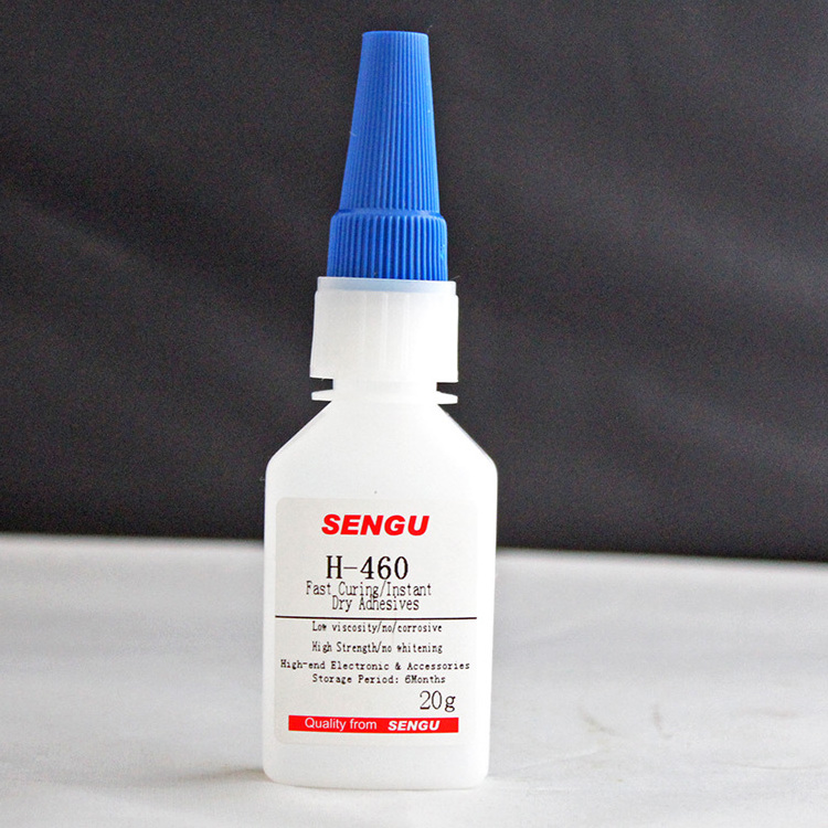 SenGu H-460 low viscosity clear cyanoacrylate instant adhesive liquid super glue for metal, plastic and rubber