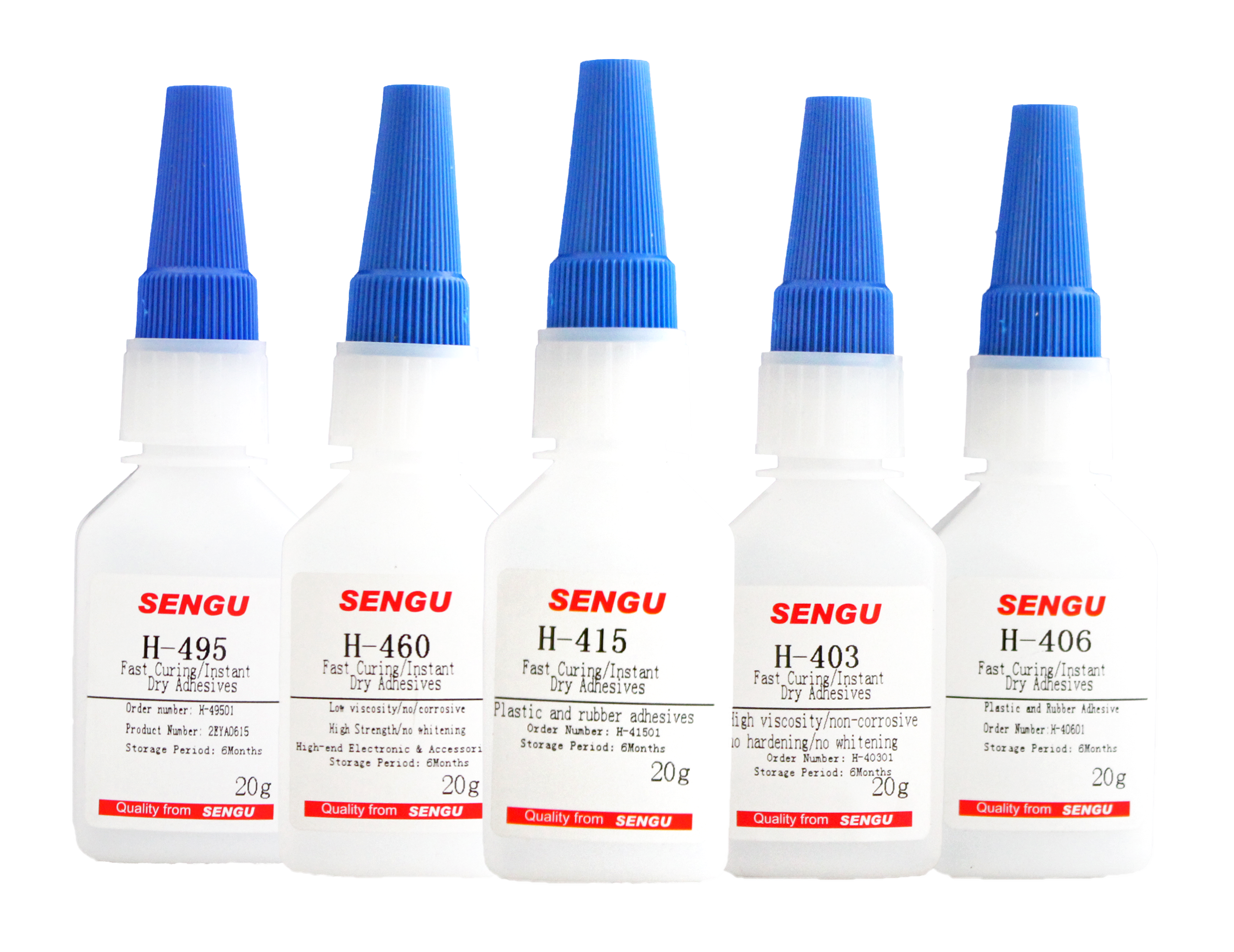 SenGu H-460 low viscosity clear cyanoacrylate instant adhesive liquid super glue for metal, plastic and rubber